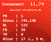 Domainbewertung - Domain www.hair-dreamteam.de bei Domainwert24.net