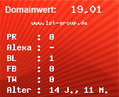 Domainbewertung - Domain www.1st-group.de bei Domainwert24.net