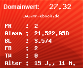 Domainbewertung - Domain www.mr-ebook.de bei Domainwert24.net