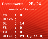 Domainbewertung - Domain www.michaeljackson.nl bei Domainwert24.net