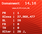 Domainbewertung - Domain www.bitroom.de bei Domainwert24.net