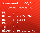 Domainbewertung - Domain www.ddr-brauwesen.de bei Domainwert24.net