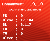 Domainbewertung - Domain www.trendstylez.com.de bei Domainwert24.net