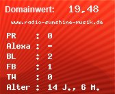 Domainbewertung - Domain www.radio-sunshine-musik.de bei Domainwert24.net