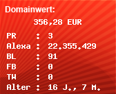 Domainbewertung - Domain www.ajaxsh.de bei Domainwert24.net