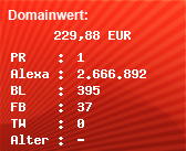 Domainbewertung - Domain www.radio-dreamfire.de bei Domainwert24.net