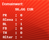 Domainbewertung - Domain www.bedeaux.com.de bei Domainwert24.net