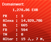 Domainbewertung - Domain www.hearttime-radio.com bei Domainwert24.net