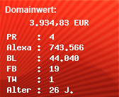 Domainbewertung - Domain www.remmers.de bei Domainwert24.net