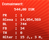 Domainbewertung - Domain www.platin-streams.com bei Domainwert24.net