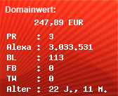 Domainbewertung - Domain www.logistika.org bei Domainwert24.net