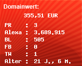 Domainbewertung - Domain www.sego.ch bei Domainwert24.net