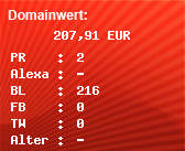 Domainbewertung - Domain www.domkanzlei.de bei Domainwert24.net