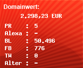 Domainbewertung - Domain www.dvag.de bei Domainwert24.net