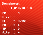 Domainbewertung - Domain www.paket.de bei Domainwert24.net