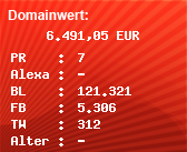 Domainbewertung - Domain www.vol.at bei Domainwert24.net