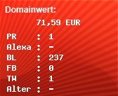 Domainbewertung - Domain www.der-weg.net bei Domainwert24.net