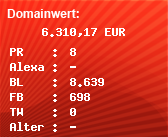 Domainbewertung - Domain deutschland.de bei Domainwert24.net