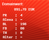 Domainbewertung - Domain diamir.de bei Domainwert24.net