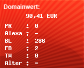 Domainbewertung - Domain www.vio-rl.de bei Domainwert24.net