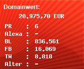 Domainbewertung - Domain www.wetter.com bei Domainwert24.net