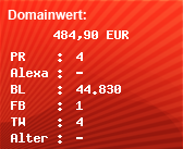 Domainbewertung - Domain www.seo-rss.de bei Domainwert24.net