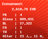 Domainbewertung - Domain www.all-for-web.de bei Domainwert24.net