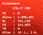 Domainbewertung - Domain www.webkatalog.noxos24.de bei Domainwert24.net