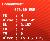 Domainbewertung - Domain finanz-duell.de bei Domainwert24.net