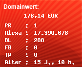 Domainbewertung - Domain www.farben-felber.de bei Domainwert24.net