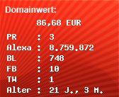 Domainbewertung - Domain www.tablet-pcs.biz bei Domainwert24.net