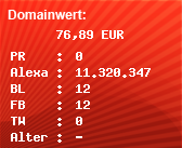 Domainbewertung - Domain www.lwl-pch.de bei Domainwert24.net