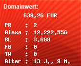 Domainbewertung - Domain www.makro-excel.de bei Domainwert24.net