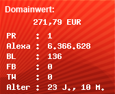 Domainbewertung - Domain www.doener.de bei Domainwert24.net