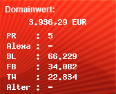 Domainbewertung - Domain www.sex.com bei Domainwert24.net