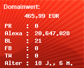 Domainbewertung - Domain www.pokerfreunde.com bei Domainwert24.net