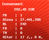 Domainbewertung - Domain www.9pd.de bei Domainwert24.net