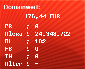 Domainbewertung - Domain www.linearts.de bei Domainwert24.net