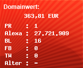 Domainbewertung - Domain www.rk-hosting.de bei Domainwert24.net